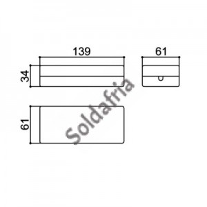 Caixa Patola CF-110/12 34x61x139mm Com Furo Para Conector